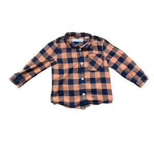 Zara fall flannel checkered shirt 2/3 years